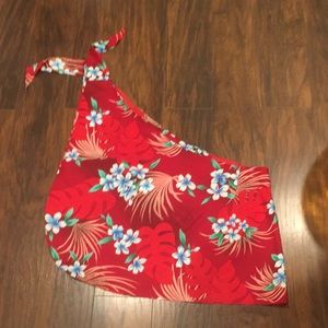 Flower print beach wrap/pareo